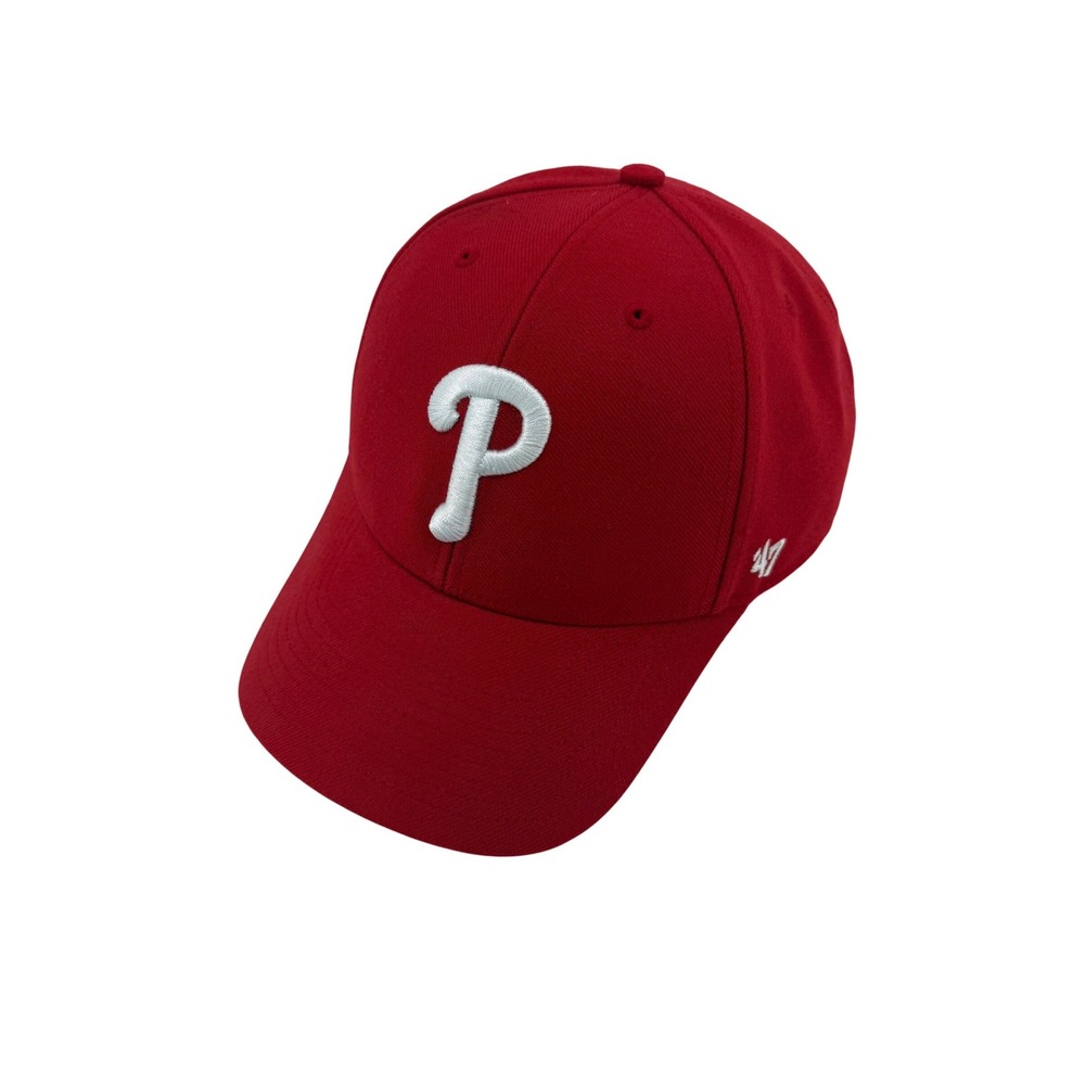 '47 Philadelphia‎ Phillies Baseball Cap OSFA Cotton Red Embroidered Logo MLB Hat